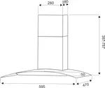 Пристенная вытяжка Exiteq EX-1036 SENSOR INOX
