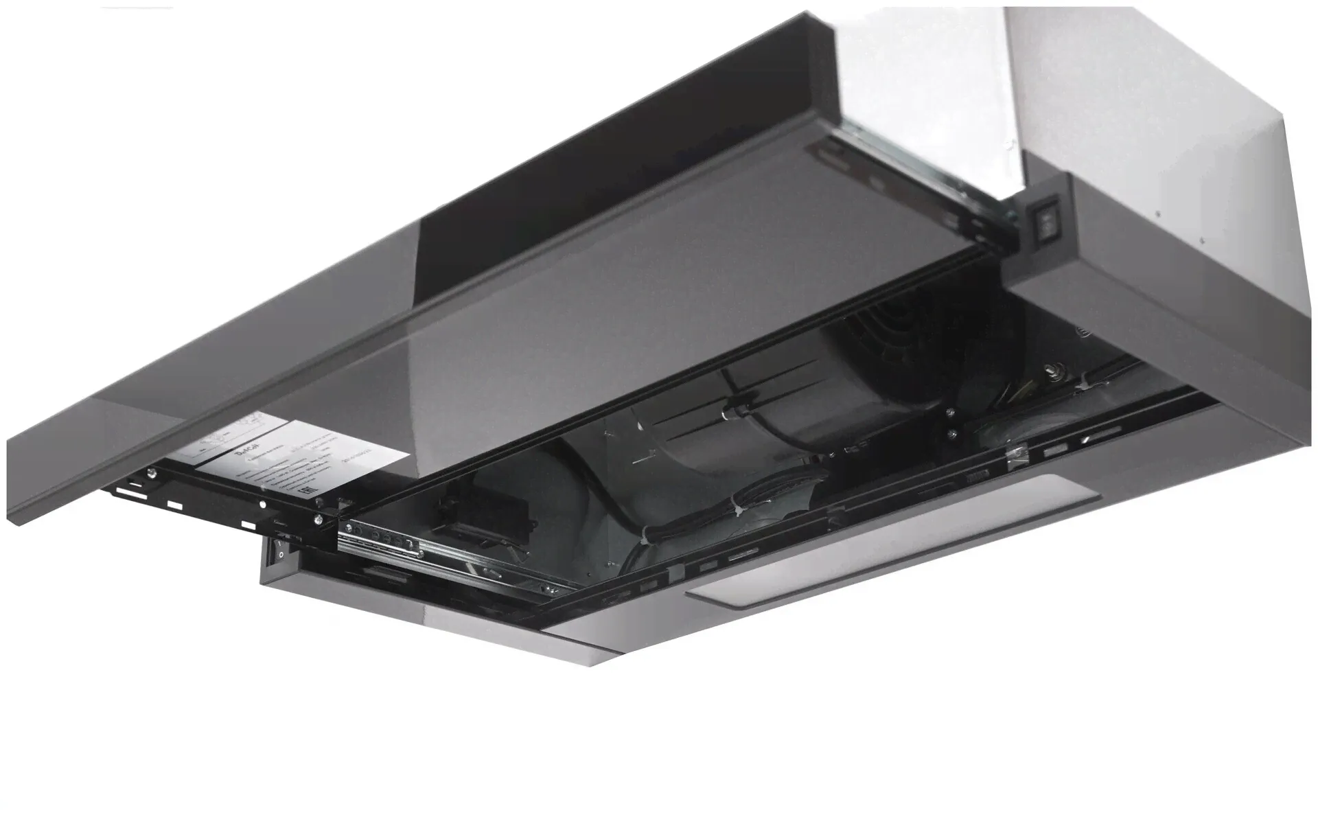 Встраиваемая вытяжка Exiteq EX 1076 white glass-2