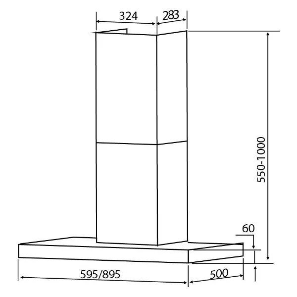 Вытяжка 60 см Exiteq EX-1096 inox-3