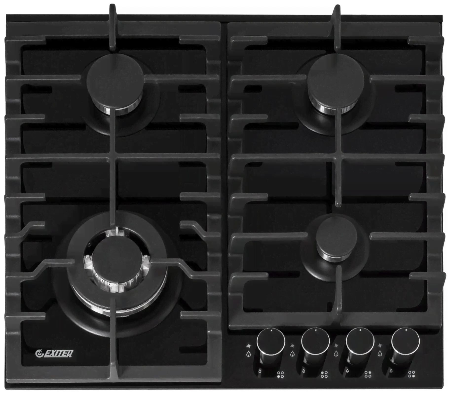 Газовая варочная панель Exiteq EXH 204 black-1