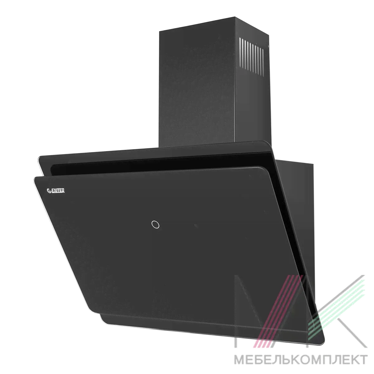 Вытяжка кухонная EXITEQ EX-1126 BLACK (ПУЛЬТ Д/У) (AURA 60) ширина 600мм, макс.производ.1000м3/час