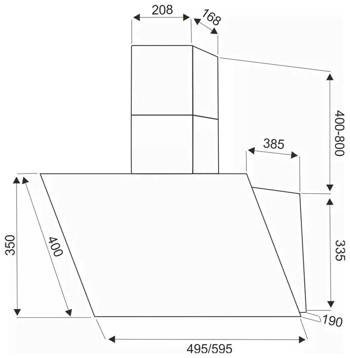 Вытяжка кухонная EXITEQ EX 1155 white шт-1